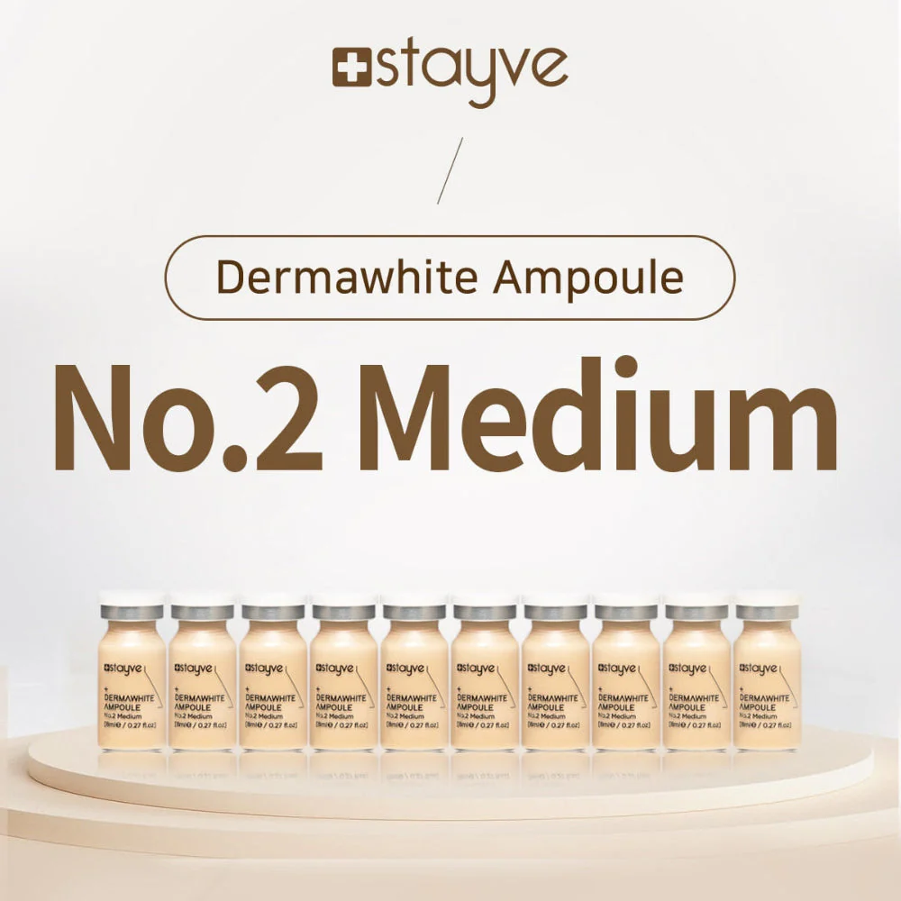 Stayve BB Glow Dermawhite Ampoule - No 2 Medium (8ml x 10 vials) - Image 4